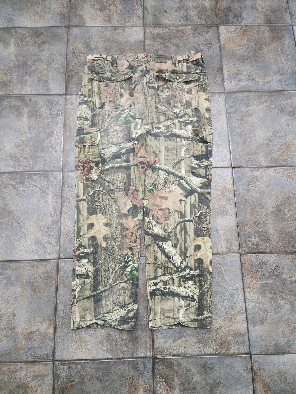 Vintage Y2K Browning Men's Large 38-40 Mossy Oak Breakup Infinity Camo Pants